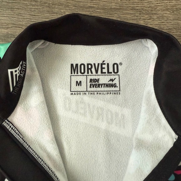 Morvelo Cheech Thermoactive Fleece‎ Lined Long Sleeve Cycling Jersey Full Zip M - Picture 7 of 12